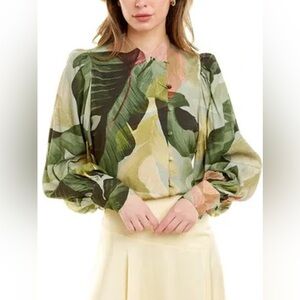 Ted Baker Emilee Leaf Print Top